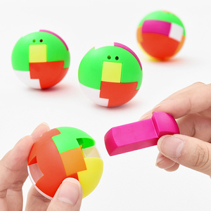 创意拼装球迷你儿童智力益智拼插积木玩具男孩怀旧新奇组装魔方球