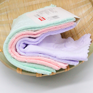 6条装超吸水珊瑚绒方巾3条童巾卸妆檫脸巾儿童抹布小方巾洗脸毛巾