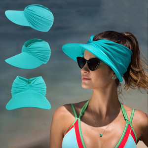 外贸出口沙滩遮阳帽春夏季空顶帽子成人太阳帽女士户外运动帽