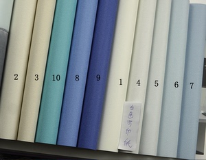 韩国壁纸 进口大卷可擦洗 北欧现代纯色米白深蓝孔雀绿浅蓝色布纹