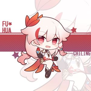 崩坏3 q版符华炽翎gk白模手办 mihoyo粘土