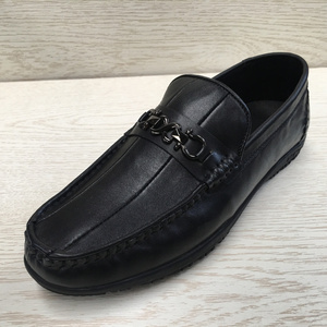 外贸断码清仓真皮男皮鞋头层牛皮欧美休闲圆头一脚蹬软底低帮皮鞋