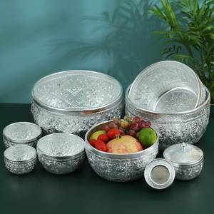 泰式spa美容院装饰用品泰国餐厅特色餐具东南亚风格供奉甜品锡碗