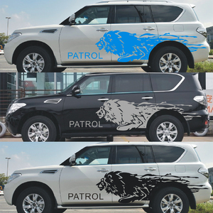 途乐车贴拉花字母贴纸帕拉丁酷路泽途达个性车身彩条贴画装饰贴花7人