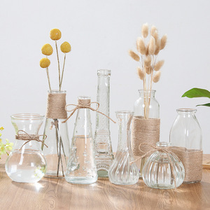 透明玻璃花瓶水培植物容器绿萝水养瓶子干花插花桌面摆件器皿花盆