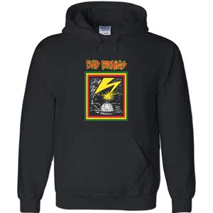 bad brains rock band卫衣男装oversize男孩儿童帽衫衣服女装