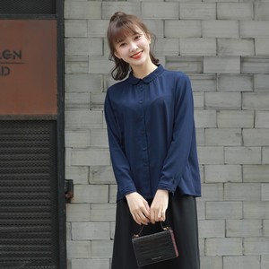 YUN韫打底女士修身衬衣女韩版时尚设计感气质春夏新款衬衫