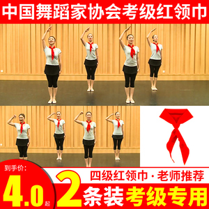 中国舞蹈家协会四版考级八级红领巾飘起来舞蹈道具少先队员红领巾
