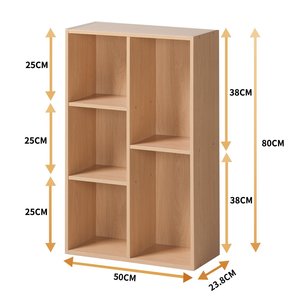 欧式落地书柜简易书架简约现代小木柜子储物柜自由组合格子置物柜