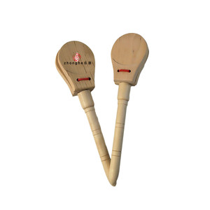 奥尔夫早教小学音乐教具儿童打击乐器长柄响板手柄响拍西班牙摇板