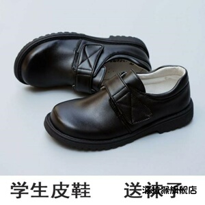 学生黑皮鞋校服皮鞋深圳中小学生儿童男单鞋礼鞋黑色表演鞋