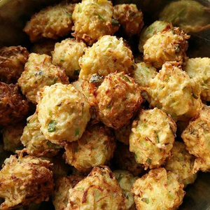 河南淮滨土特产油炸萝卜圆子绿豆丸子纯手工制作现炸新鲜三斤包邮