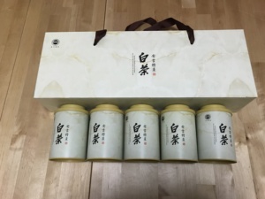 安吉白茶包装礼品盒空盒包邮原生态安吉竹木纹五罐250g半斤五合一