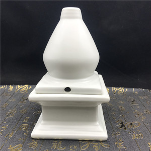 藏式陶瓷供佛烟供煨桑炉 香粉熏炉 下施焦烟炉