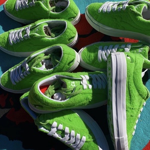 golf le fleur converse联名匡威小花one star格林奇绿毛怪帆布鞋