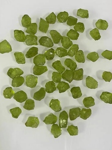 稀有天然绿橄榄石原石裸石宝石矿物晶体手工编织DIY原创戒面镶嵌