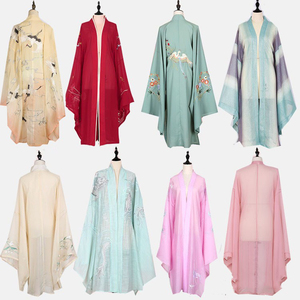 古风外披薄纱外披汉服大袖衫单件古风跳舞蹈演出飘逸雪纺拍照配饰