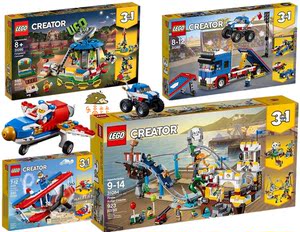 lego 乐高 创意三合一 游乐园系列 31076 31084 31085 31095