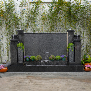 水幕墙流水屏风流水墙大型欧式庭院影壁墙隔断流水石喷泉水景摆件