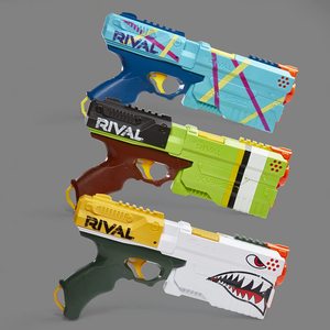 nerf热火rival竞争者系列克洛诺斯5球e0005儿童玩具软弹发射器