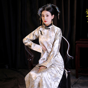 影视古装秦岚皇后服同款格格旗服满族福晋贵妃子服影楼写真演出服