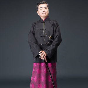 珂卡蝶影视古装远大前程同款民国长衫长袍古装全家福老爷服演出服