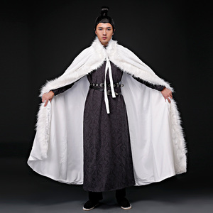 珂卡蝶影视古装男披风汉服侠客武侠披风剧组影楼写真斗篷演出服
