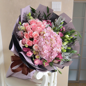 生日鲜花宁波鲜花同城速递韩式花束送爱人女友妈妈领导老师闺蜜