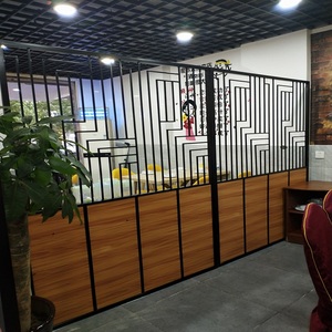 铁艺屏风隔断墙饭店餐厅酒吧奶茶火锅烧烤店卡座镂空工业风装饰架