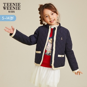 teenieweenie kids小熊童装女童棉服儿童棉袄2021春季款