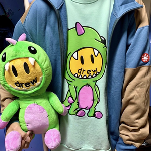 cavempt c.e 拼接拼色校服夹克 日系ins男女同款秋冬宽松拉链外套