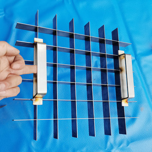 不锈钢长刀网格切豆腐块食品刀具超薄高强度产品申瑞非标定做加工