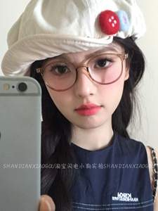 框镜 无镜片 韩版超轻眼镜女复古圆镜框 素颜神器百搭显脸小