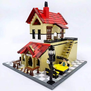 乐高城市楼房积木