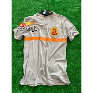 2021中超武汉卓尔教练组短袖训练服足球训练服速干训练服