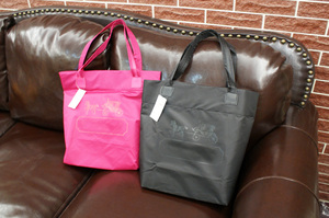 韩国专柜 小马车 旅行便携 折叠 大容量 女士购物袋 手提单肩包包