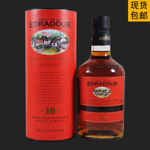 洋酒  edradour 埃德拉多尔10年新版 高地单一麦芽苏格兰威士忌