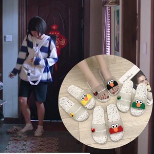 以家人之名李尖尖谭松韵同款拖鞋女夏外穿沙滩凉拖搞怪可爱情侣款