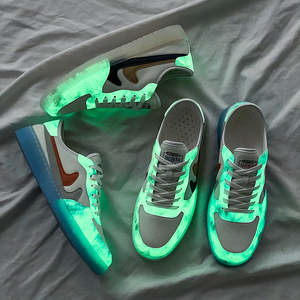 爱耐克新款夜光男鞋板鞋空军一号夏季学生休闲鞋男夜行者МОnike