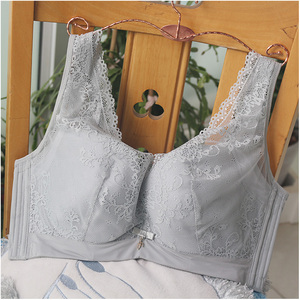 大码美背文胸华歌尔内衣女聚拢薄全罩杯大胸显小105d 100c 90f