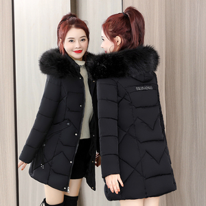 女装京东购物商城官网中长款棉服女冬季加厚棉袄冬装羽绒棉衣外套