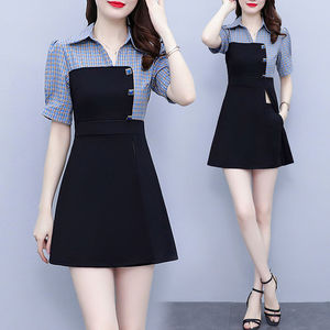 女装京东购物商城官网2022年新款微胖mm时尚洋气三件套夏套装1人付款