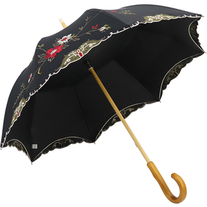 黑柄油纸伞