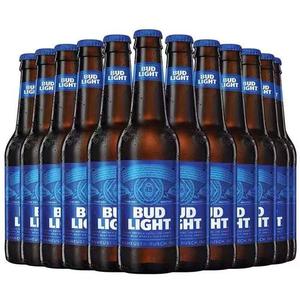 蓝百威 旋盖轻啤酒 300ml*24瓶