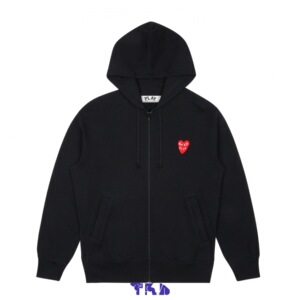 【订购】川久保玲 cdg play 2020秋冬 叠红心 拉链卫衣 男女款