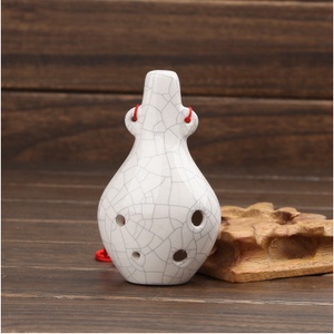 景德镇陶瓷古韵六孔ac陶笛 中音c调6孔陶笛乐器 音质好