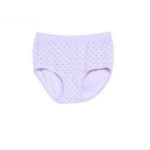 铜牛内衣内裤女纯棉罗纹三角裤精梳全棉短裤中腰底裤正品