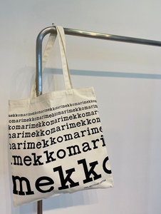 韩国Marimekko字母帆布包购物袋春夏简约单肩手提大容量ins百搭款