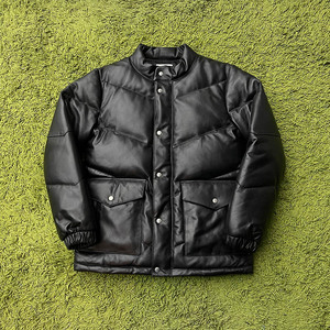 木村拓哉同款进口棉羊皮90白鸭绒保暖加厚休闲羽绒服夹克外套男女