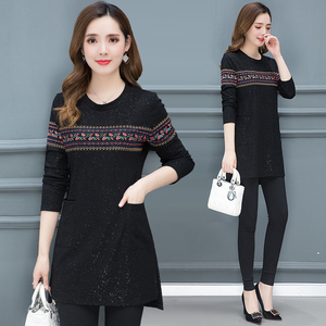 女式休闲韩版中长款小衫-淘宝拼多多热销女式休闲韩版中长款小衫货源